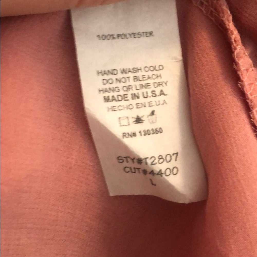 Peppermint USA Pink Tie Sleeve Top - Picture 4 of 5